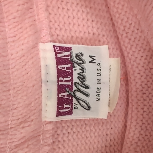 Vintage Garan by Marita Pastel Pink Knit Midi Skirt Size Medium - Picture 2 of 5